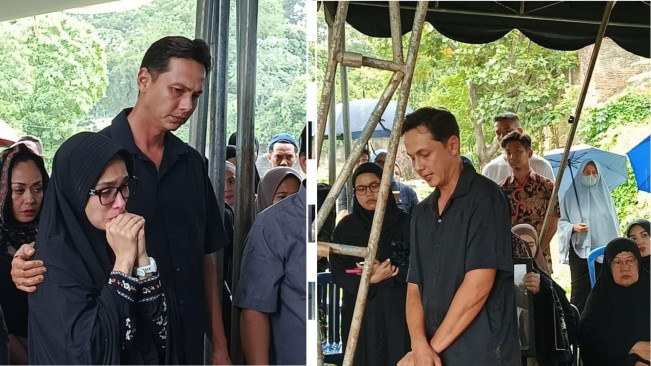 Tangis Ussy Sulistiawaty Pecah, Pemakaman Jenazah Ibunda Sempat Ditunda di TPU Jeruk Purut